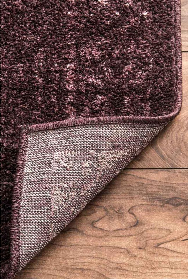 Purple Burgundy Area Rug 7'6"x 9'6"ft