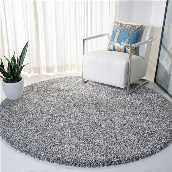 Grey Shag Rug 8x8 Round Grey Area Rug