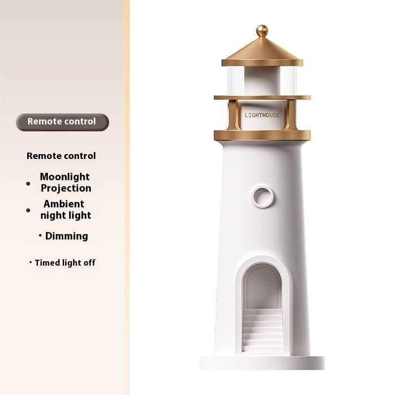 Lighthouse Night Light Moonlight Atmosphere Sleeping Light Creative Ornaments remote cotrolled Lamp