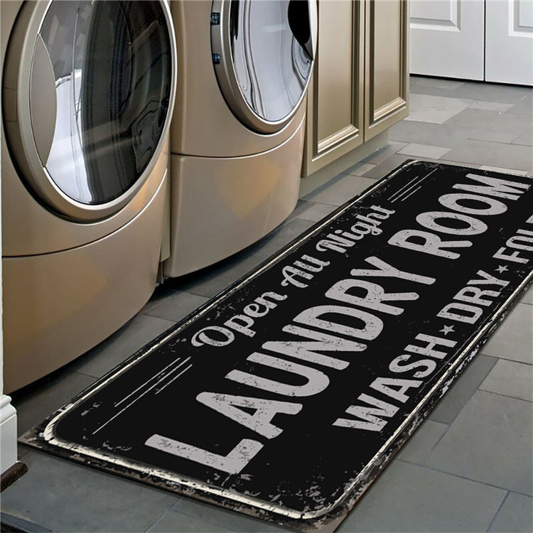 Non-slip floor mat laundry room mat