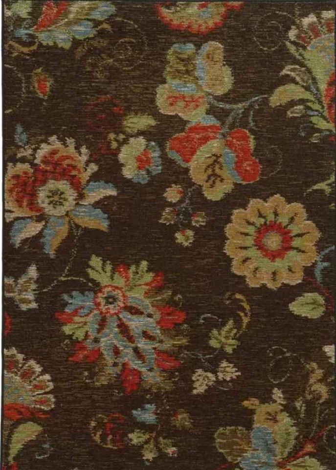 Arabella Weavers Rug 5x7 Brown Red Beige Area Rug