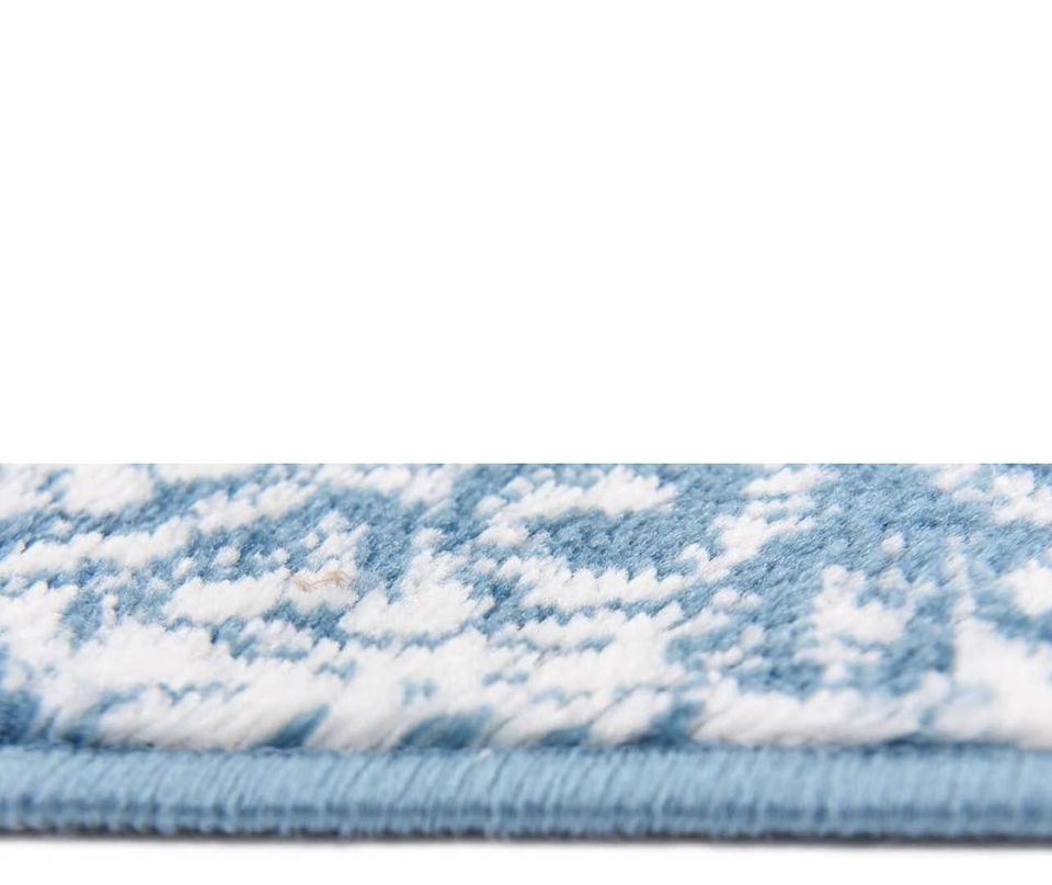 Blue Ivory Are Rug 6x9 Carpet