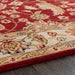 Ceaser Vintage Area rug 5x8 Dark Red Burnt Orange Wool Rug