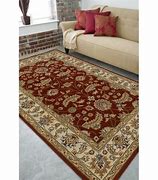 Ceaser Vintage Area rug 5x8 Dark Red Burnt Orange Wool Rug