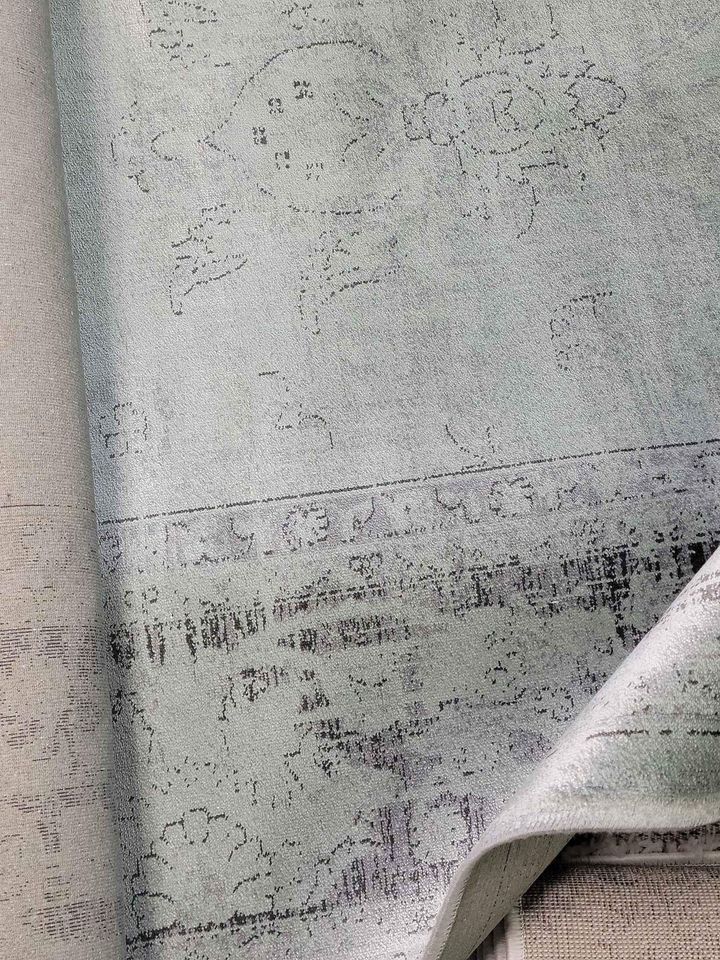 Premium Viscose  Rug 8 ft. x 11 ft. 2-inch Grey Spruce Area Rug