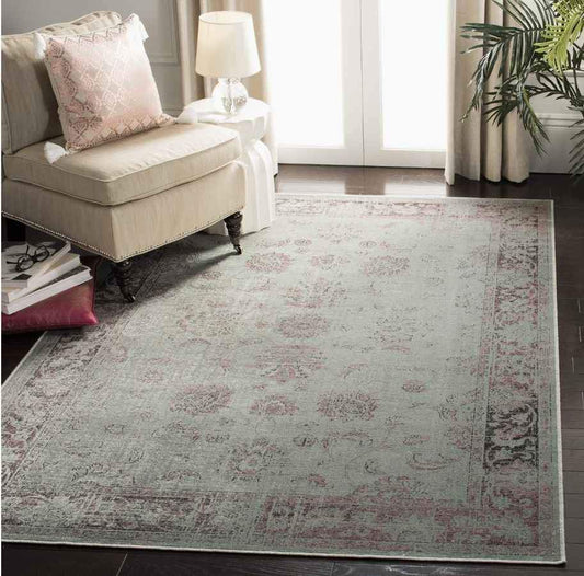 Premium Viscose  Rug 8 ft. x 11 ft. 2-inch Grey Spruce Area Rug