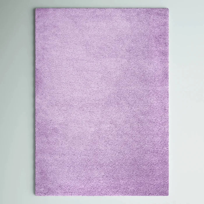 Solo Lilac Shag Rug 10 x 13ft Luxurious Fluffy Carpet