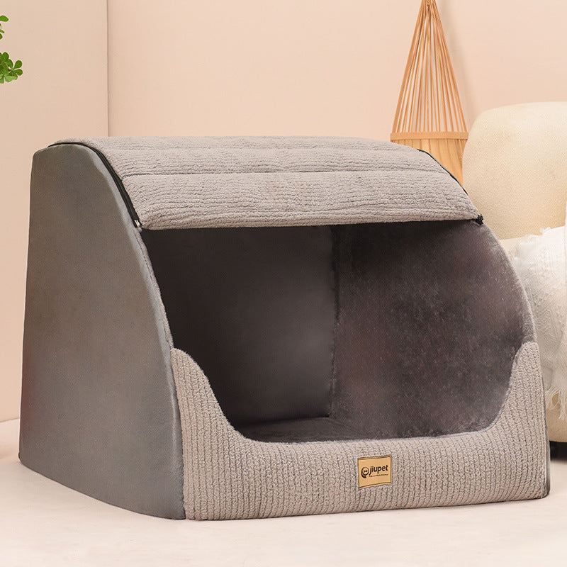 Large Pet Bed. Warm & Cozy Removable Washable Dog Bed.