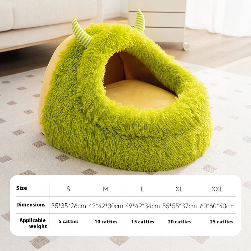 Autumn & Winter Warm Thickened Plush Dog Bed Pet Cozy Comfort Zone