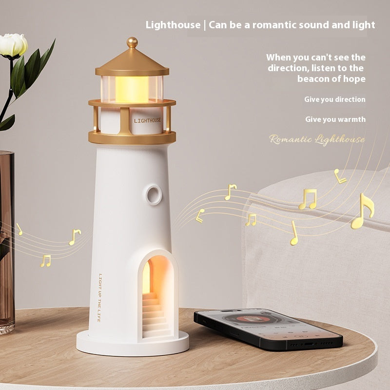 Lighthouse Night Light Moonlight Atmosphere Sleeping Light Creative Ornaments remote cotrolled Lamp