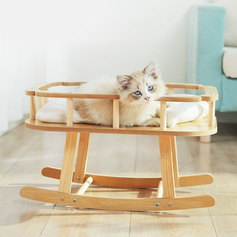 Cat Nest Wooden Pet Hammock