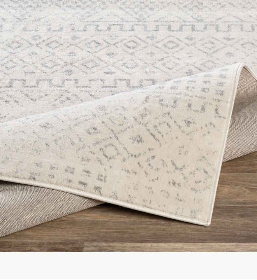10x14 Off-white Grey Moroccan Blythe Large Area Rug