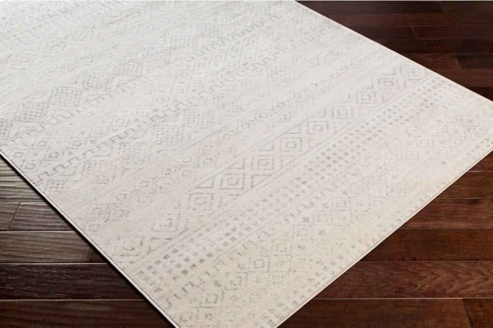 10x14 Off-white Grey Moroccan Blythe Large Area Rug