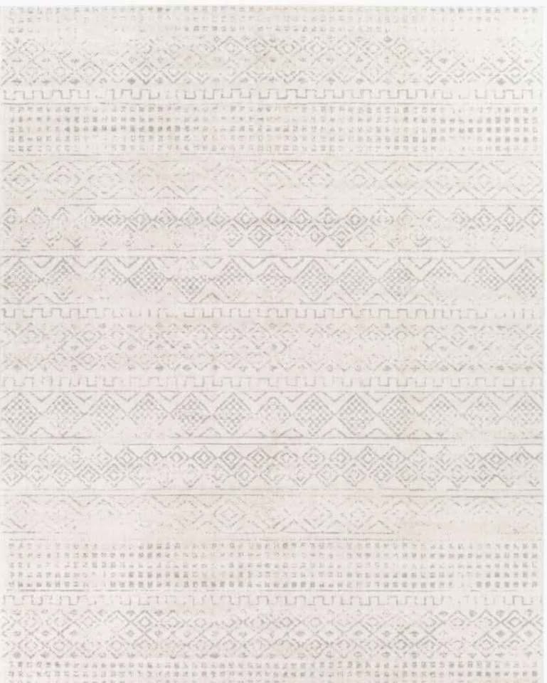 10x14 Off-white Grey Moroccan Blythe Large Area Rug
